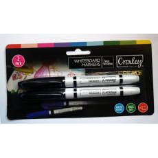 Croxley Whiteboard Marker - Black, Set of 2's